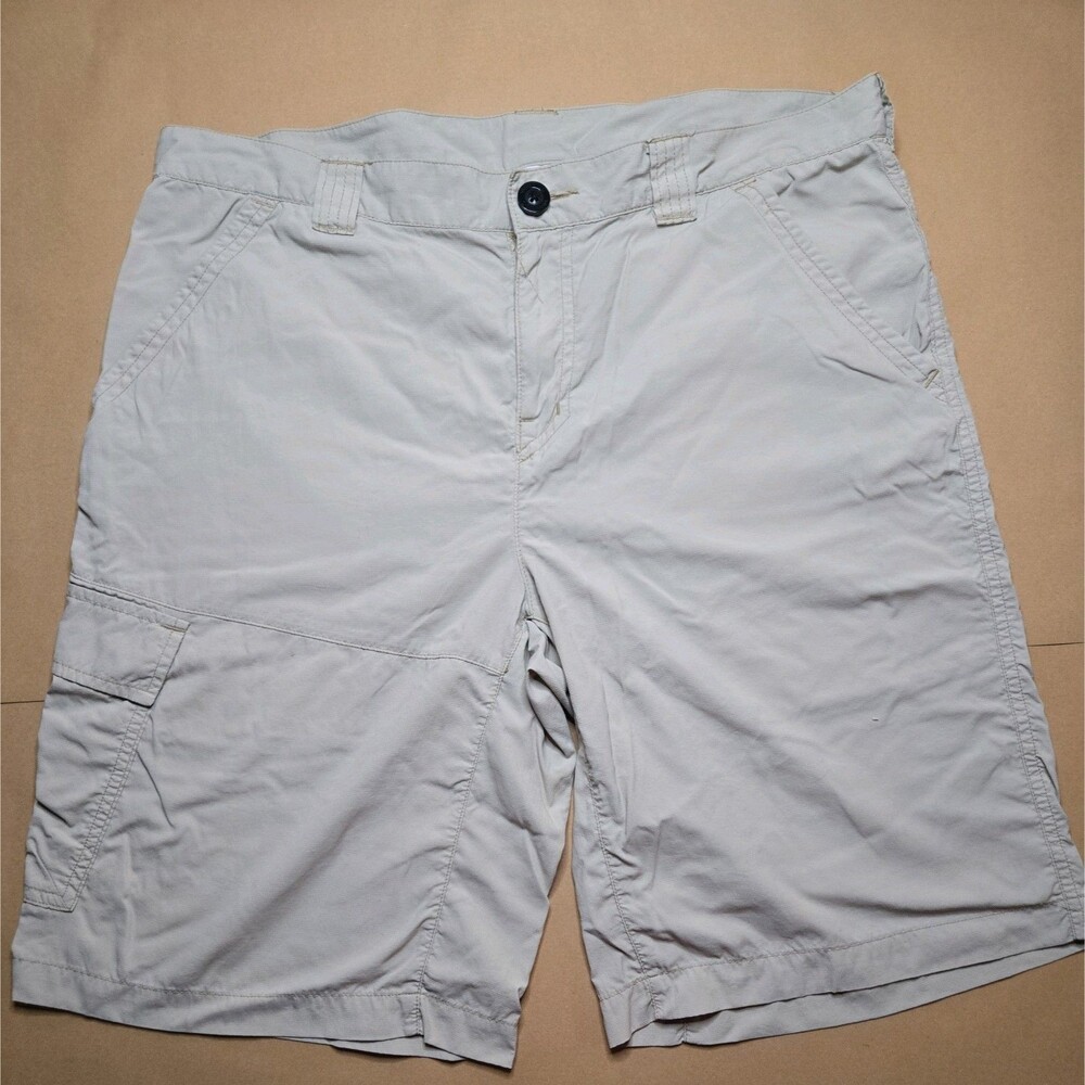Columbia Mens Shorts Size 34 Khaki Omni-Shade Field Gear Sun Protection
